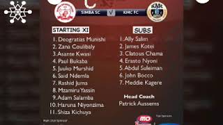 Hiki hapa kikosi cha simba hii leo vs kmc