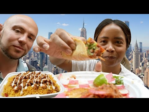 $50 Street Food Challenge in NYC’s Most Touristy Area (Worth It?)