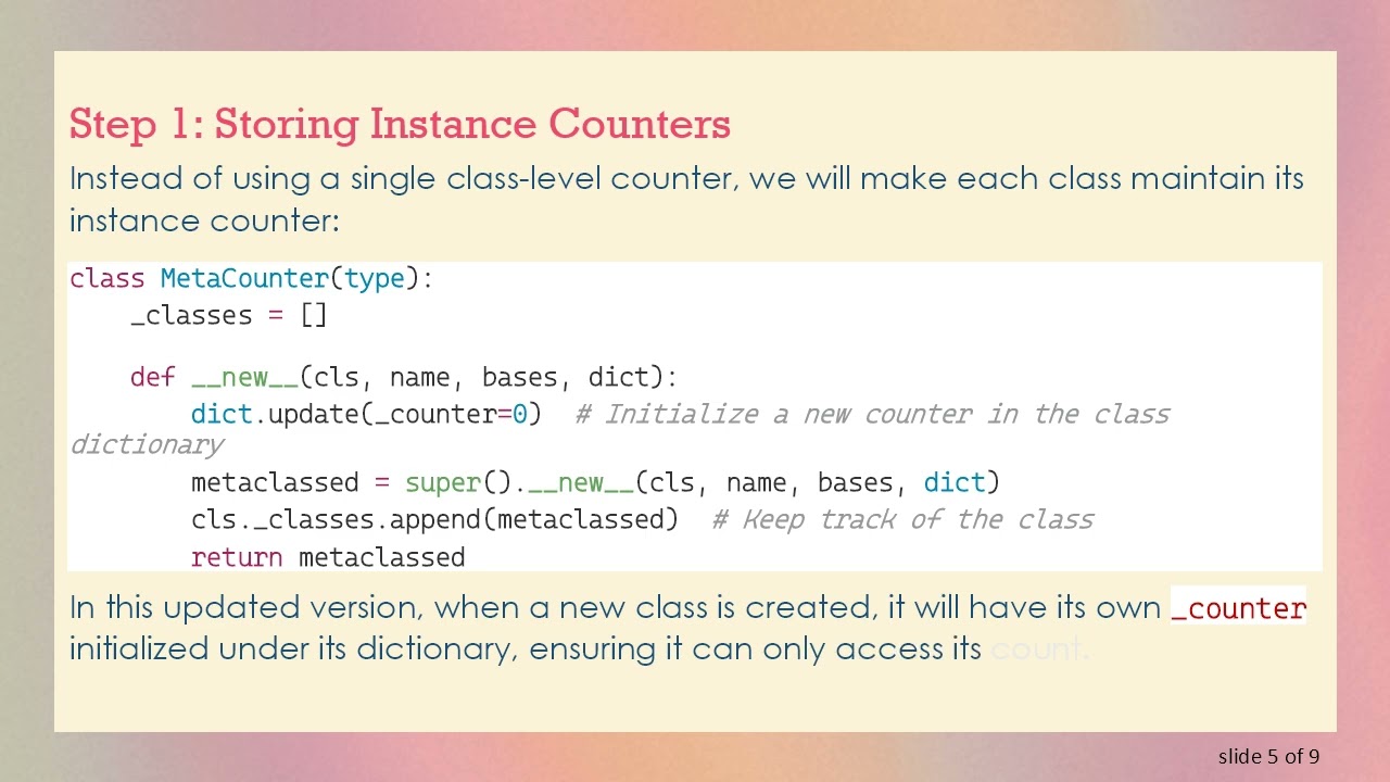 Counting Instances in Python with MetaCounter: A Guide to Using Metaclasses
