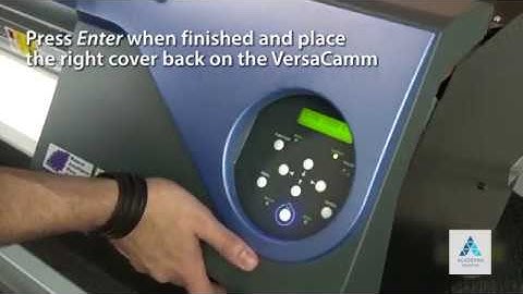 Academia Dimatur – Roland – VersaCAMM VS Series – Substituição do Wiper