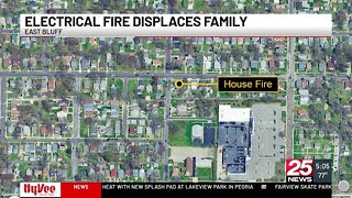 Family of 4 displaced after house fire in Peoria’s East Bluff