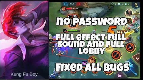 CHOU KOF SKIN SCRIPT | NO PASSWORD | FULL EFFECT | FULL LOBBY | FULL SOUND | YVE PATCH