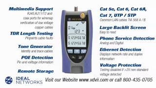 VDV II Series of Wiremap Testers from IDEAL Industries 1 Min Video
