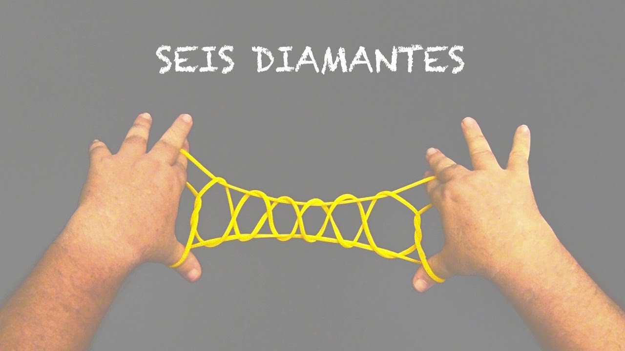 CAMA de GATO - SEIS DIAMANTES - Figura de Barbante - Passo a Passo ...