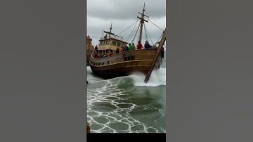 Sóng to gió lớn con tàu bị đắm ngay tại bến cảng