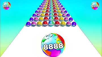 Ball Run 2048, AZ Run ... New TikTok Gameplay Video 2023 Satisfying Mobile Game Max Levels NXBIY