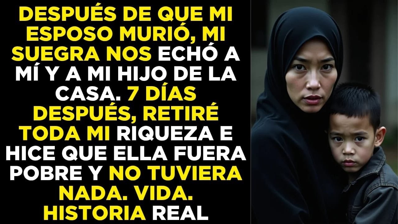 Mi suegra me echó tras la muerte de mi esposo… pero lo que hice 7 días después la marcó para siempre