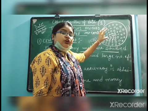 Difference between census and sample method (lecture-3) - YouTube