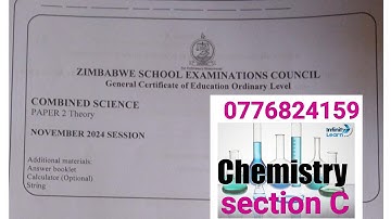 Zimsec Nov 2024, Combined Science Paper 2, Solutions for Section C