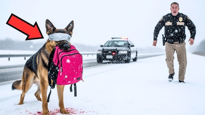 Officer Finds Blindfolded Dog With Pink Backpack—And What’s Inside Leaves  Everyone Speechless