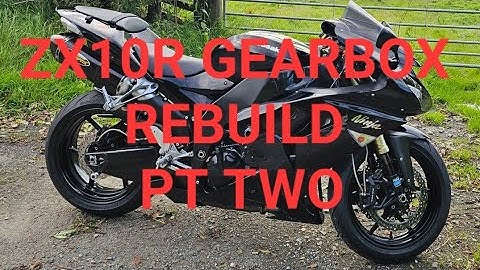 gen 2 2007 kawasaki zx10r engine removal stripdown 4th 3rd gear remove and replace part two