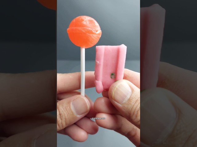 Hunting split lollipop & chupa chups bubble gum #poprenasmr #candy #candyopening #unboxing
