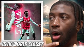 Saka is not World Class? OK, watch this! #reactionvideos #saka #footballskills #bukayosaka