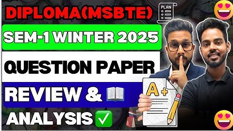 Basic Mathematics Sem-1 Winter 2025 | Question Paper Review & Analysis | Diploma (MSBTE)
