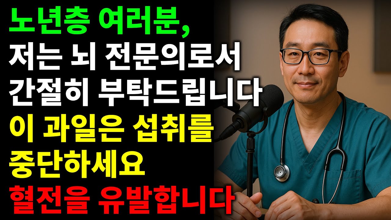 뇌 전문의로서 충격을 받았습니다: 이 과일, 하룻밤 사이에 뇌졸중 위험을 높입니다｜노년층 건강 팁