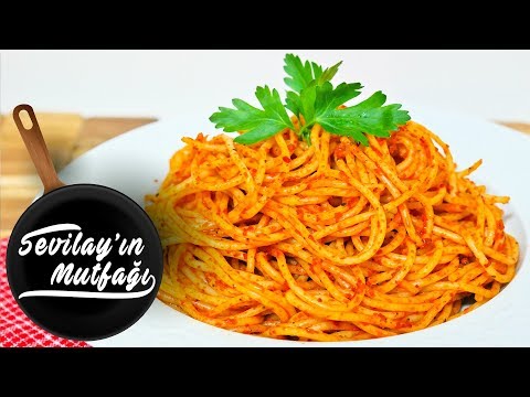 Salçalı Spagetti Nasıl Yapılır? Salçalı Domatesli Spagetti Tarifi