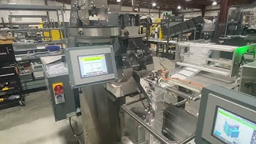 Counting Small red clips into Bags w BMIV 5gate counter and C295 bagger