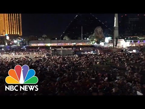 Witnesses Capture The Panic Of Las Vegas Shooting | NBC News