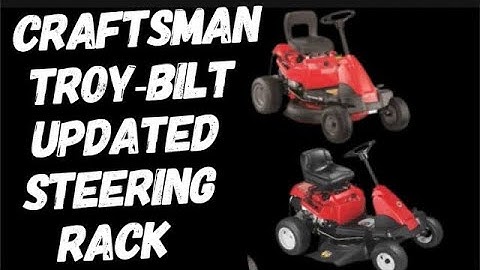 HOW TO FIX THE STEERING ON A CRAFTSMAN / TROY BILT / MURRAY / CUB CADET REAR ENGINE RIDER