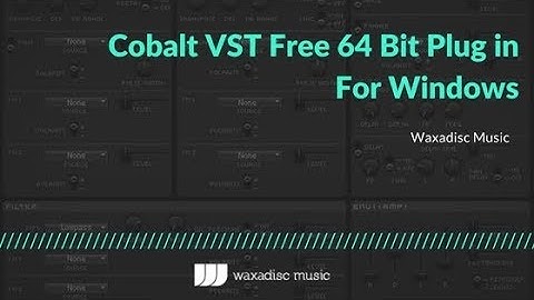 Cobalt VST Plug in For Windows 64Bit Ableton Protools FLStudio Logicprox Cuebase