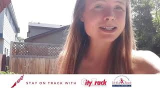Three Time NCAA Champ Allie Ostrander Is Ready To Show City Track &amp; Little Feet A Fun Workout!
