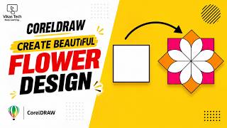 How to Create Floral Geometric Design in CorelDRAW #coreldraw #graphicdesign #design