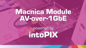 Macnica 4K AV-over-1GbE module - powered by intoPIX TICO-XS