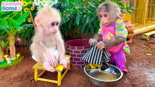 Bibi Obedient Helps Dad With Housework And Takes Care Of Obi