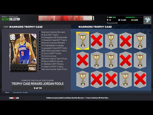 NBA 2K23 MyTeam Trophy Case - Operation Sports