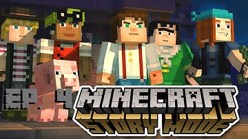 THE END Minecraft Story Mode Episode 1 Walkthrough Part 4