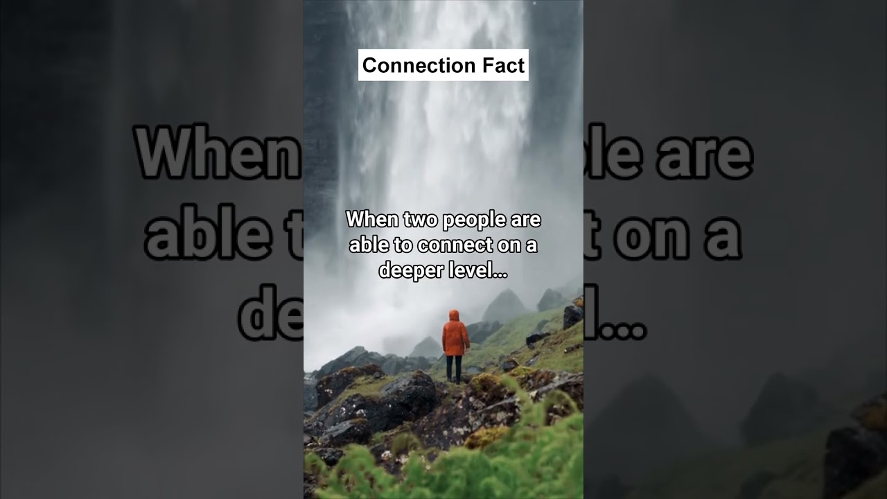 When two people are able to connect on a deeper level… 