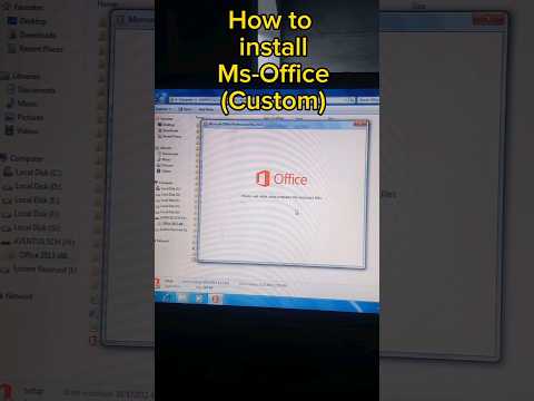 How to install Ms office in PC or laptop | excel word PowerPoint custom Install | computer ms excel