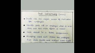 Goal-Setting Theory given by Locke |  Motivation Theories | Nta Net Commerce/Management |