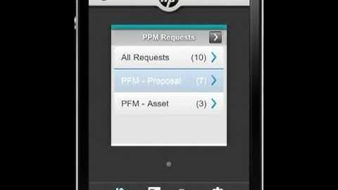 HP PPM Requests Mini App