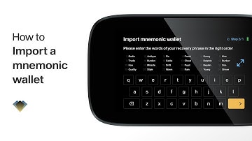 How to import a mnemonic wallet