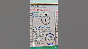Stop watch | 9th physics | Measuring Instrument | class 9 physics chapter1 #shorts #9thphysics