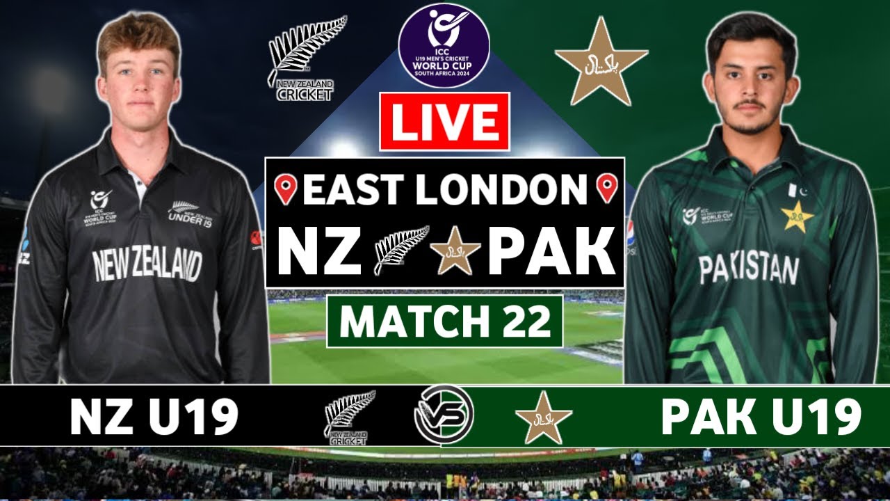 U19 World Cup Live Pakistan U19 v New Zealand U19 Live PAK U19 vs NZ U19 Live Scores U19 World Cup Live Pakistan U19 v New Zealand U19 Live PAK U19 vs NZ U19 Live Scores