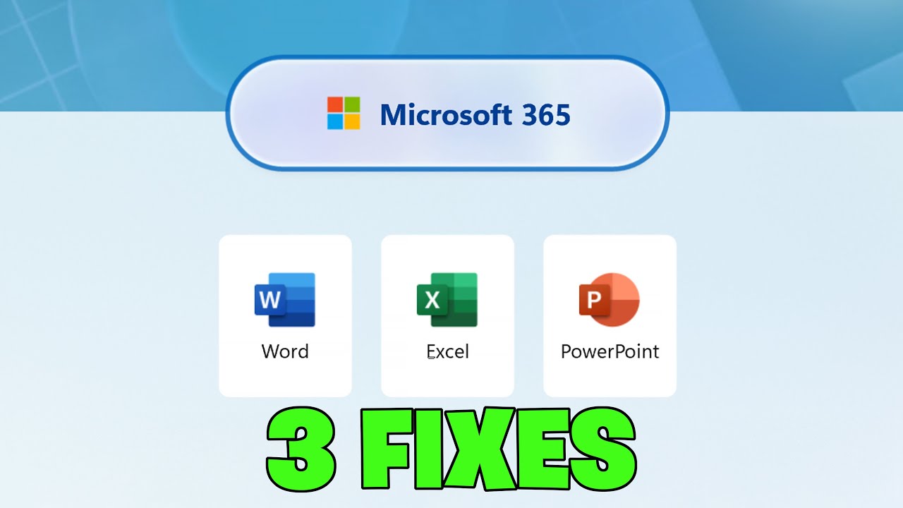 Fix Microsoft Office Apps (Word/Excel/Power Point) Not Opening On ...
