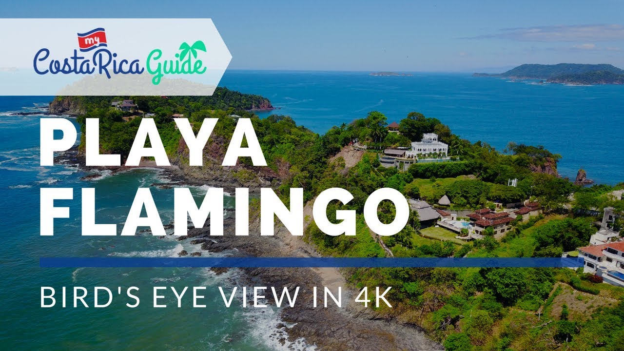 Bird S Eye View 4k Drone Fly Over Of Playa Flamingo Costa Rica