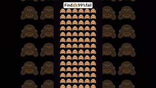 find 🙉#emoji #emojyfind #emojichallenge #youtubeshorts #trending #puzzle #illusion #riddles #shorts