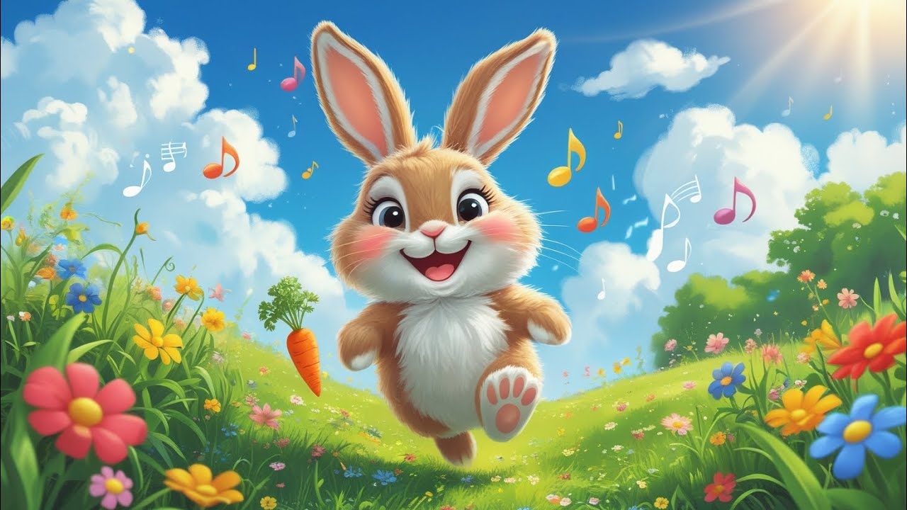 The Happy Little Bunny|Kids Rhymes|Kids Song|Nursery Rhymes| #kids # ...
