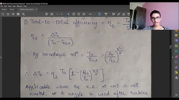 Gas Turbin - Stage Efficiency & Blading Efficiency, Flow Coefficient |PMFM Part3|BITS Goa Mechanical