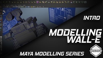 Wall-E robot 3D Modeling tutorial - Maya 2012 modelling for the beginners series - introduction