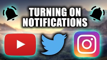 HOW TO TURN ON NOTIFICATIONS FOR YOUTUBE, INSTAGRAM AND TWITTER