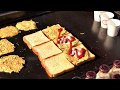 전설의 천원토스는 최신 근황입니다/ 동묘시장 /  $1 Egg omelet sugar toast / 길거리 음식 / Korea Street Food