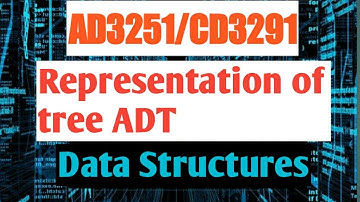 Representation of tree ADT || Data structures design || AD3251/CD3291||Anna university reg-2021.