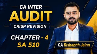 CA Inter Audit Crisp Revision Series | SA 510 - Chapter 4 | CA Rishabhh Jainn Sir