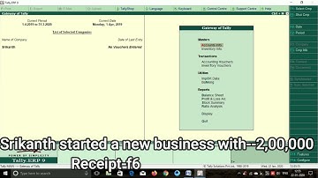 How to post credit operations problem in tally ERP 9 in telugu