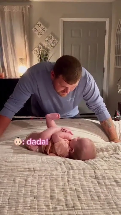 baby saying 'dada' for the first time 😊 🎥 meganptillman