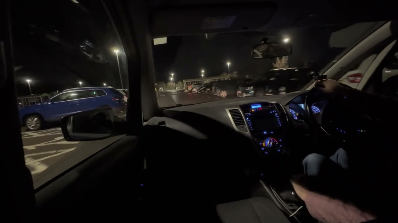 ASMR Driving over Parking Lot Speed-Bumps (Small, Solid Ones) No Talking